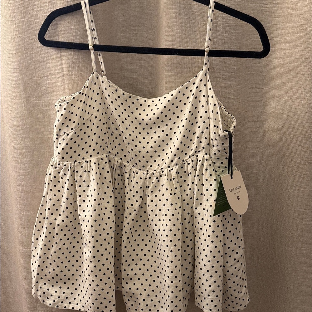 Kate Spade Polka Dot Spaghetti Strap Top
